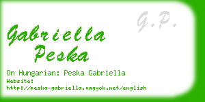 gabriella peska business card